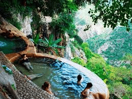 five people in hot springs